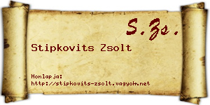 Stipkovits Zsolt névjegykártya