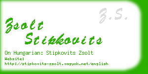 zsolt stipkovits business card
